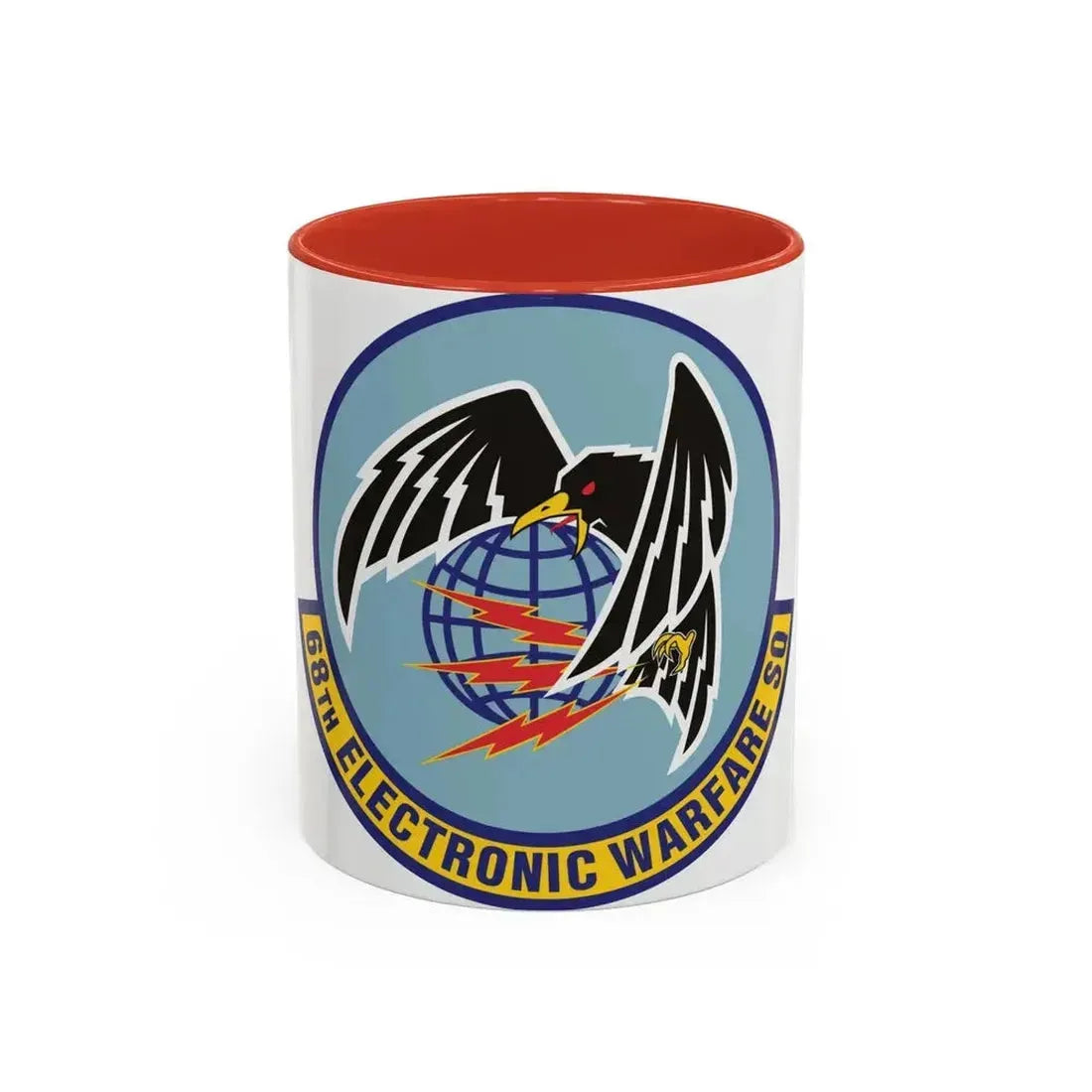68th Electronic Warfare Squadron (U.S. Air Force) Accent Coffee Mug 11oz Red - Go Mug Yourself
