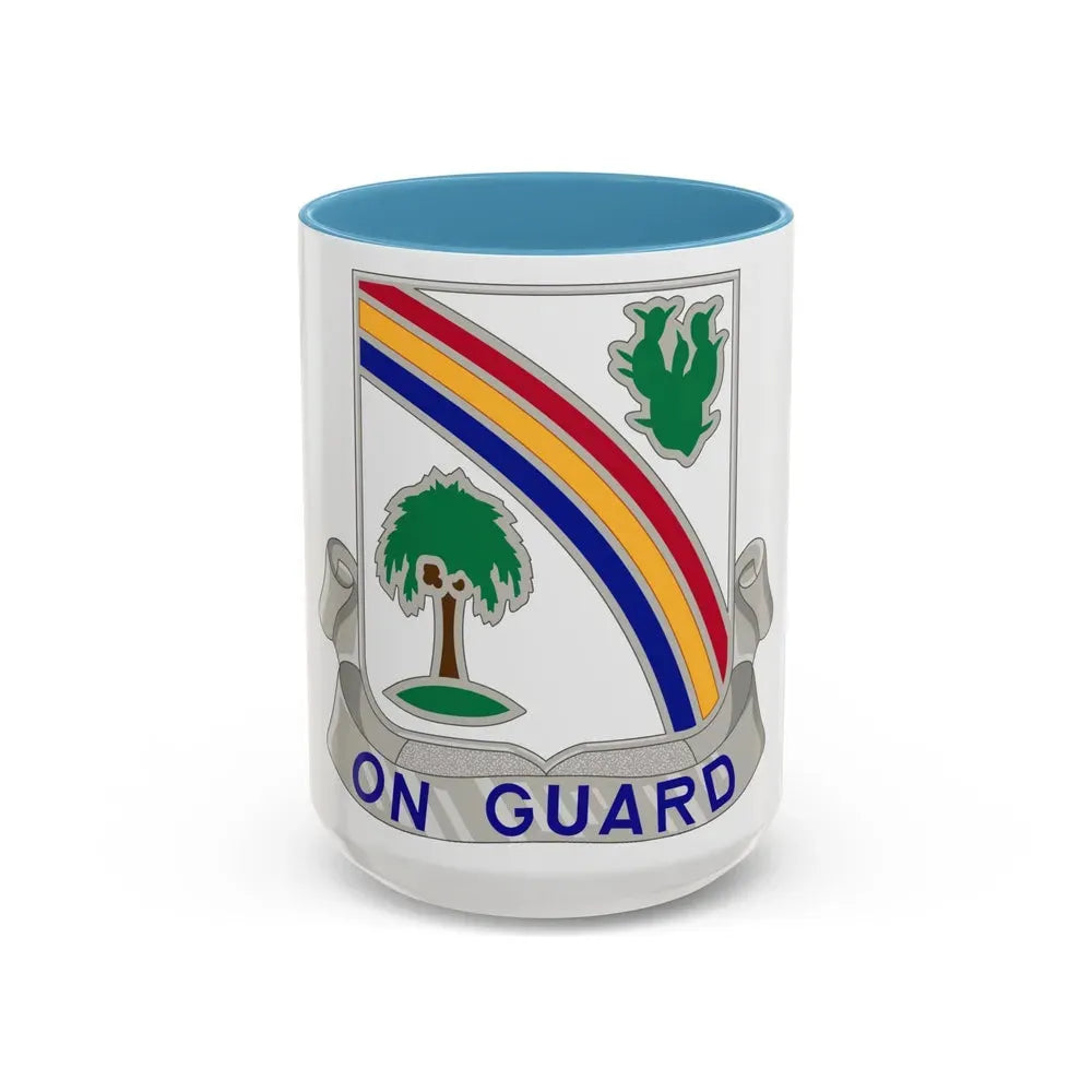 68th Infantry Regiment (U.S. Army) Accent Coffee Mug 15oz Light Blue - Go Mug Yourself
