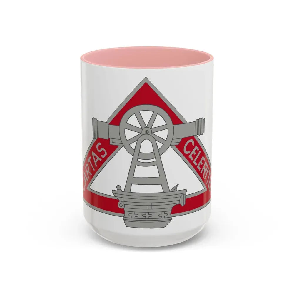 69 Engineer Company (U.S. Army) Accent Coffee Mug 15oz Pink - Go Mug Yourself