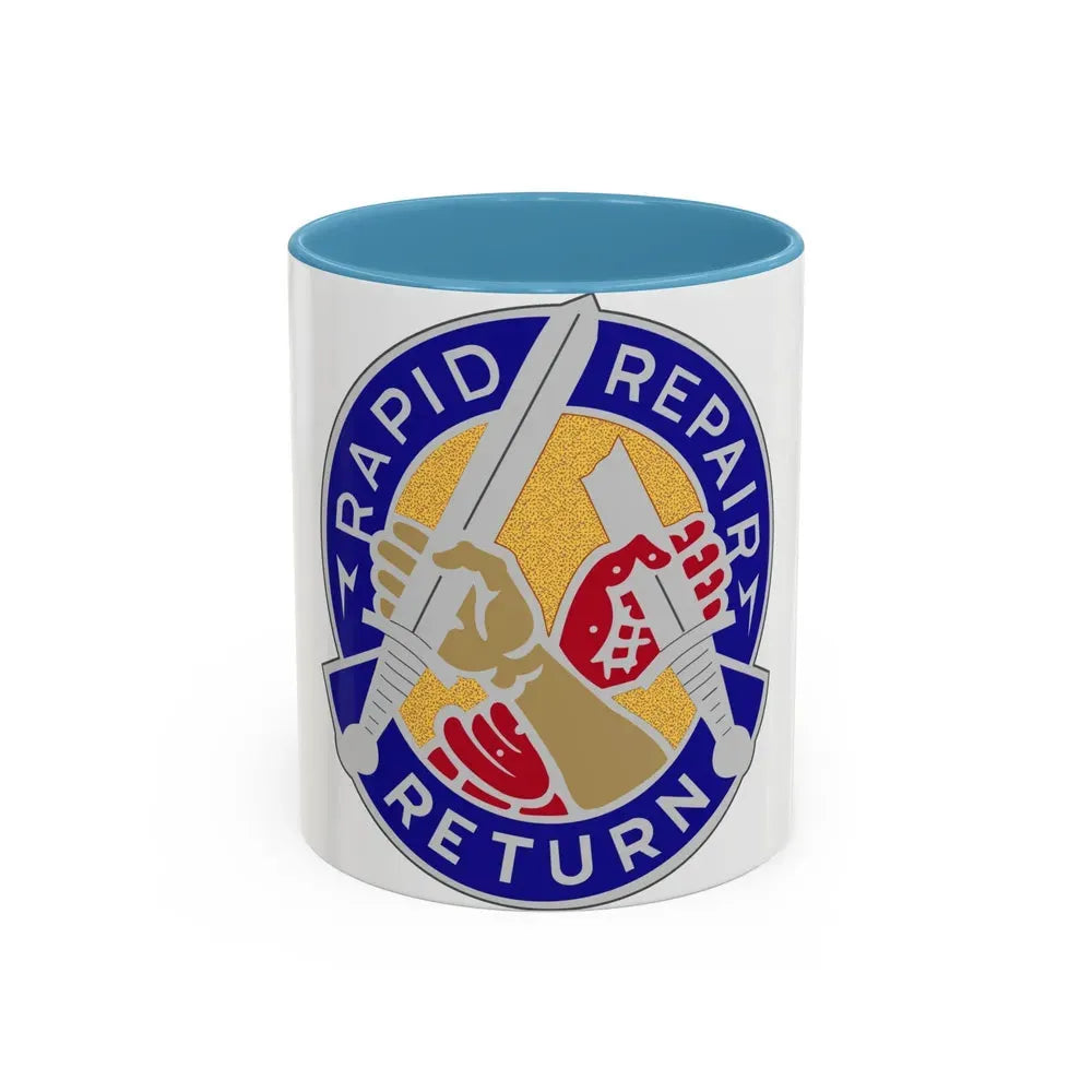 69 Maintenance Battalion (U.S. Army) Accent Coffee Mug 11oz Light Blue - Go Mug Yourself