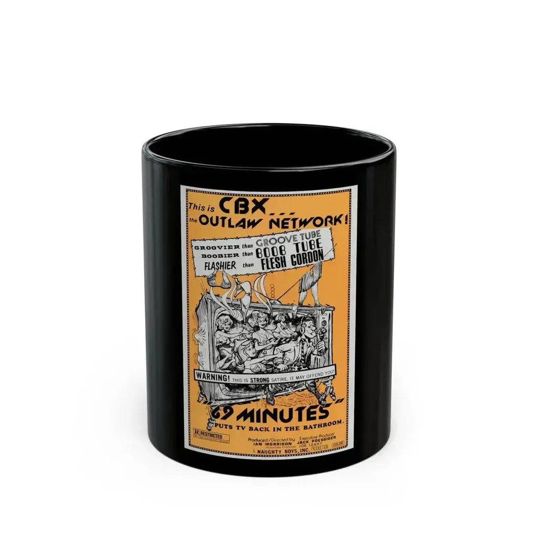 69 MINUTES 1976 Movie Poster - Black Coffee Mug 11oz - Go Mug Yourself