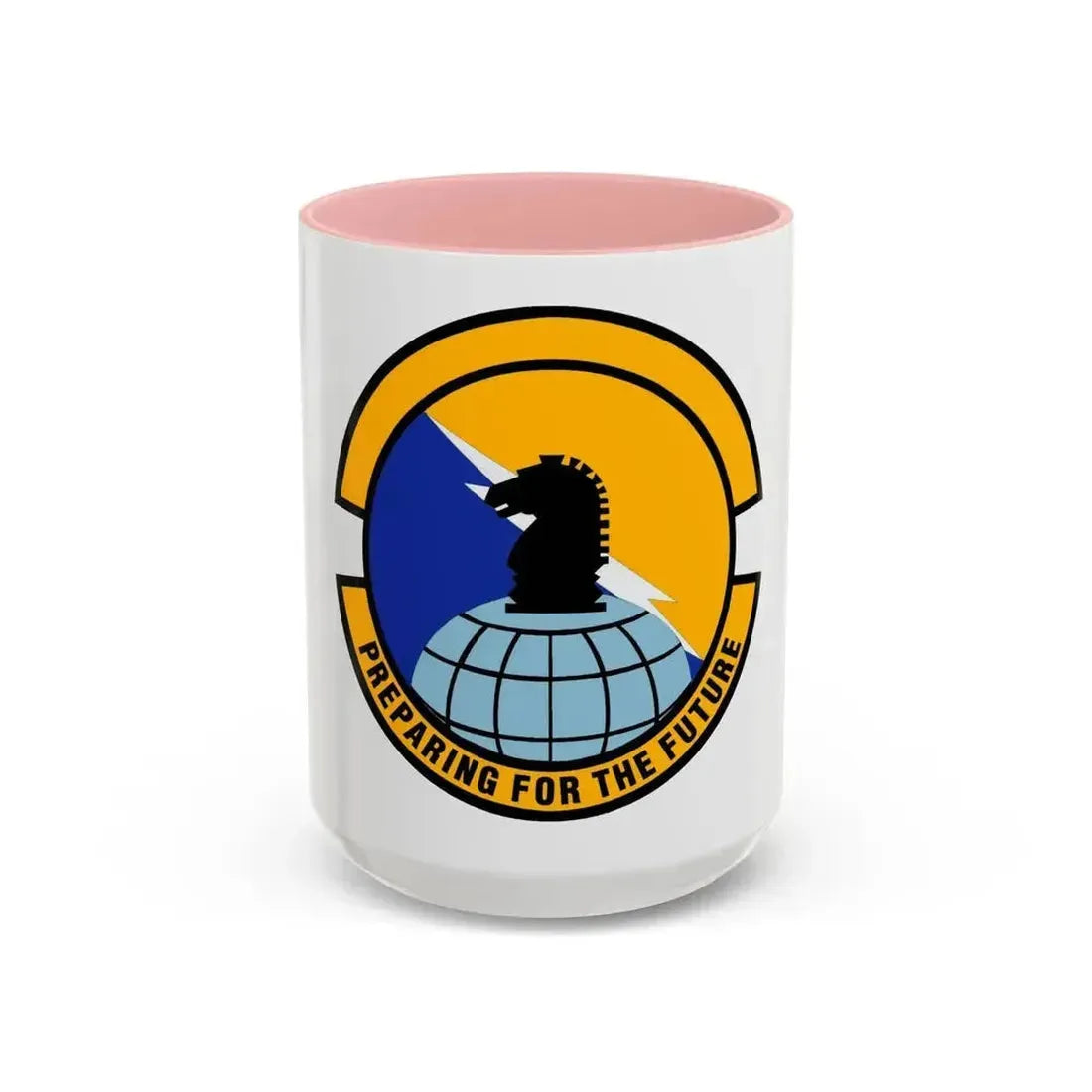 690 Intelligence Support Squadron ACC (U.S. Air Force) Accent Coffee Mug 15oz Pink - Go Mug Yourself