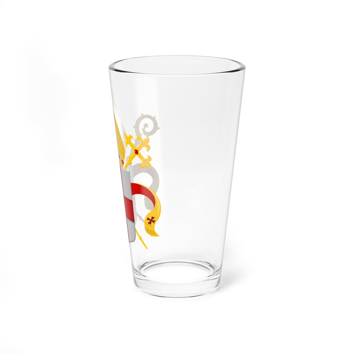 Wapen van Bisdom Amsterdam Haarlem (Netherlands) (Coat of Arms) Pint Glass 16oz
