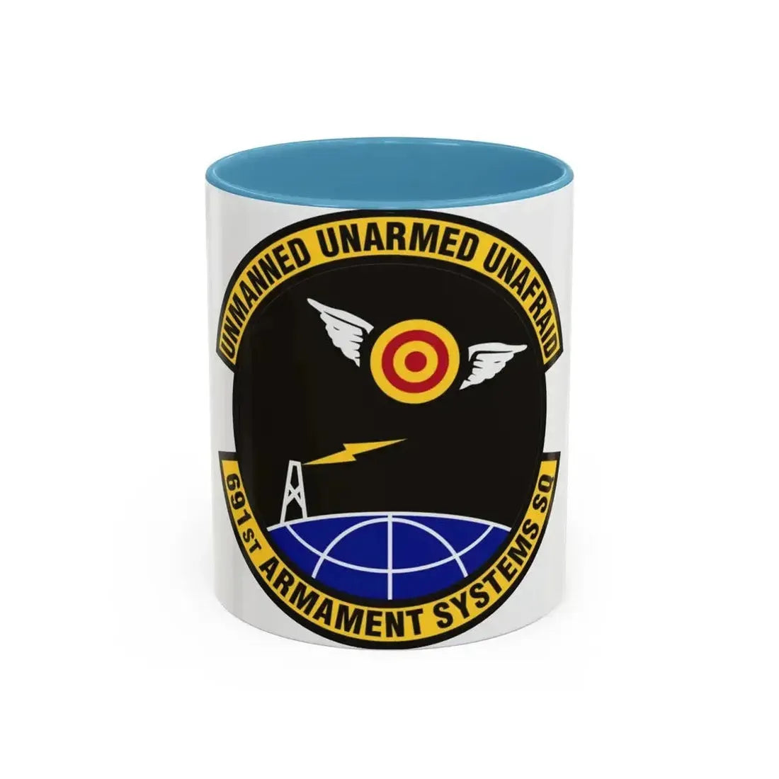 691st Armament Systems Squadron (U.S. Air Force) Accent Coffee Mug 11oz Light Blue - Go Mug Yourself