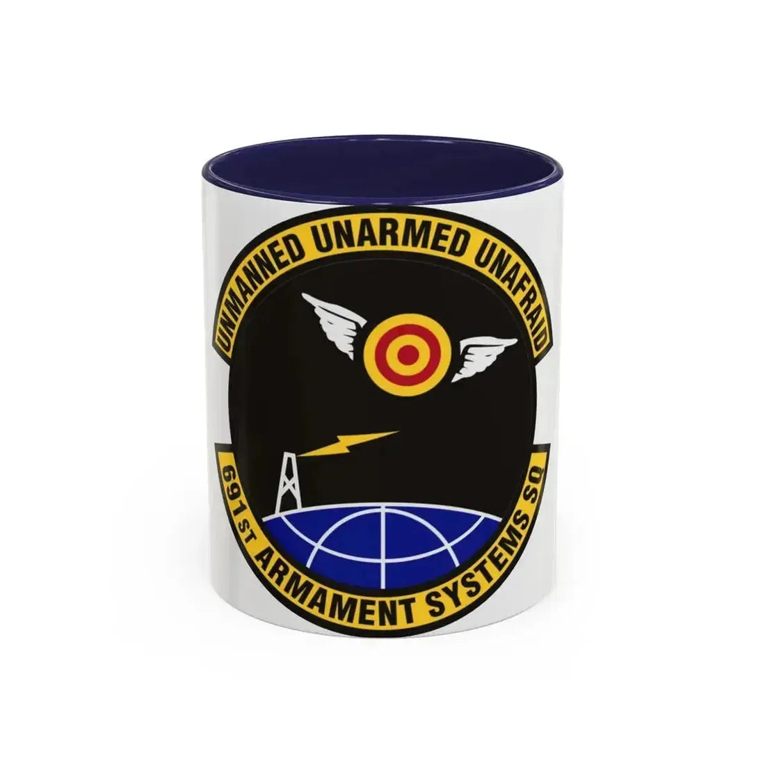 691st Armament Systems Squadron (U.S. Air Force) Accent Coffee Mug 11oz Navy - Go Mug Yourself