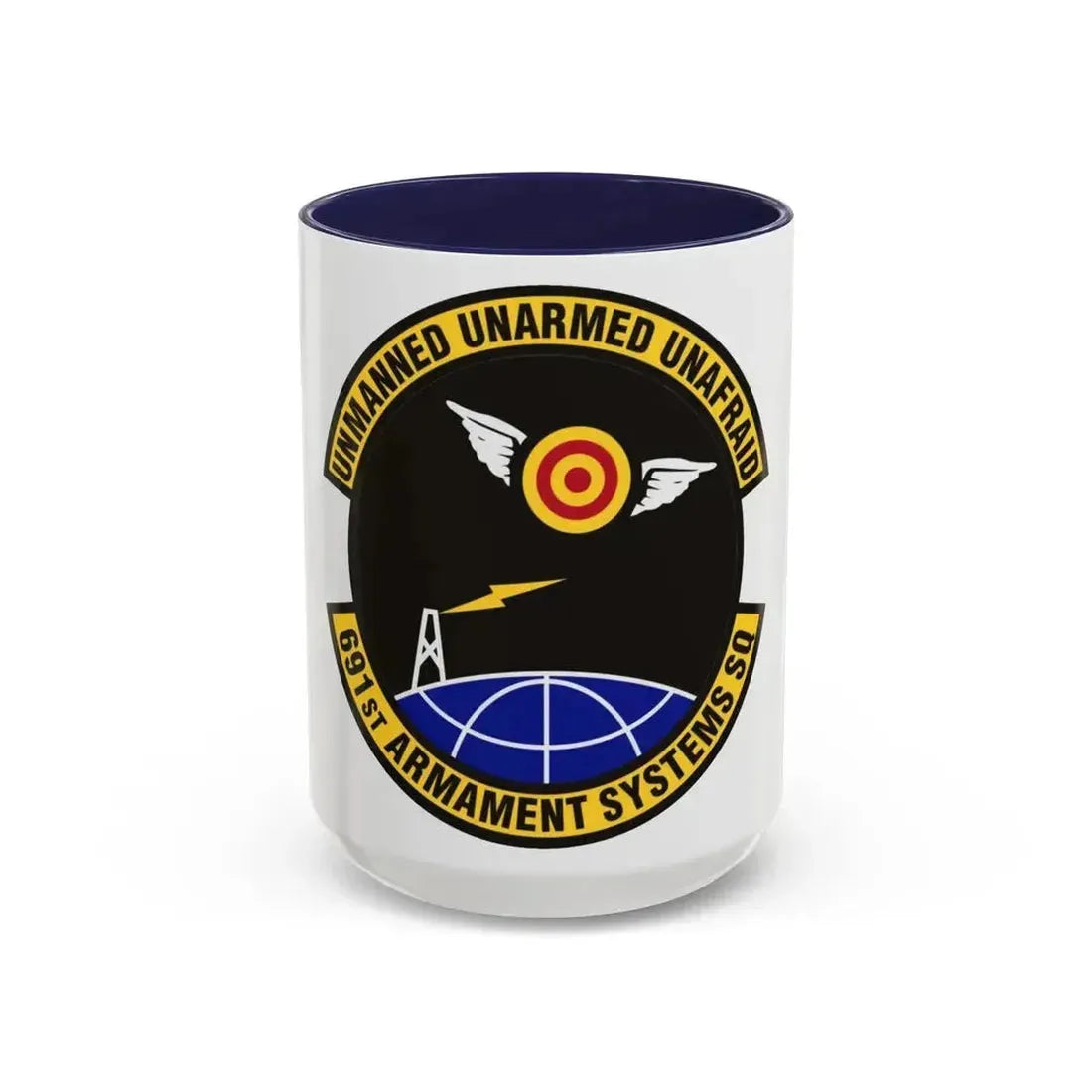 691st Armament Systems Squadron (U.S. Air Force) Accent Coffee Mug 15oz Navy - Go Mug Yourself
