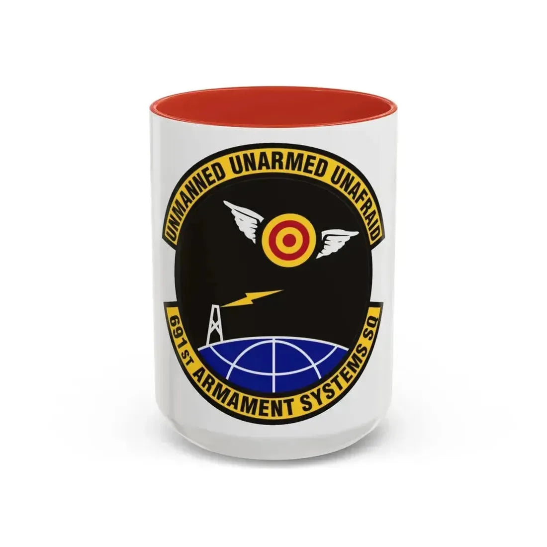 691st Armament Systems Squadron (U.S. Air Force) Accent Coffee Mug 15oz Red - Go Mug Yourself