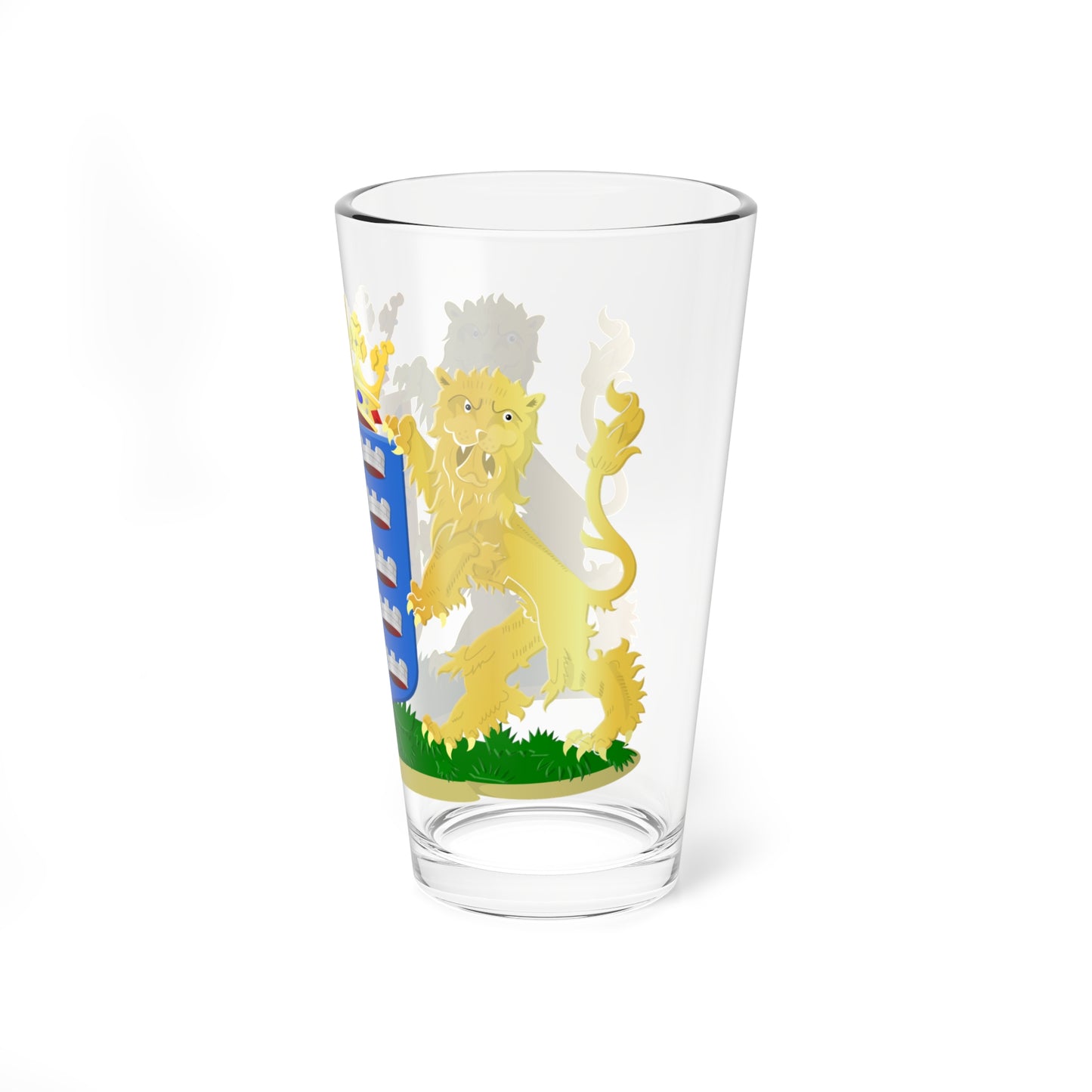 Sûdwest-Fryslân wapen nieuw (Netherlands) (Coat of Arms) Pint Glass 16oz