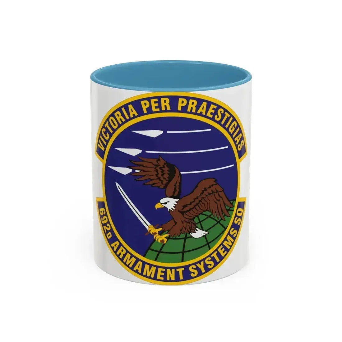 692d Armament Systems Squadron (U.S. Air Force) Accent Coffee Mug 11oz Light Blue - Go Mug Yourself