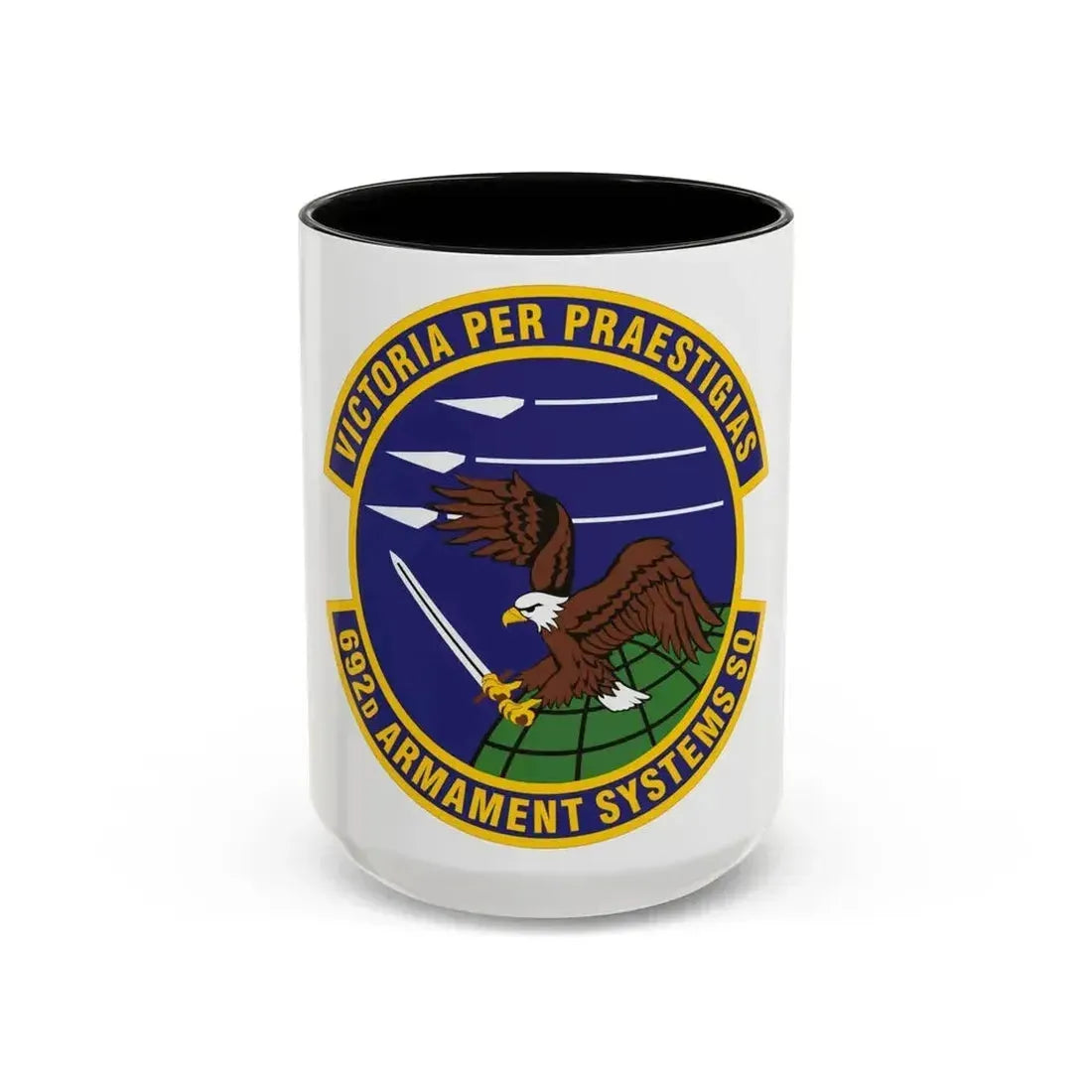 692d Armament Systems Squadron (U.S. Air Force) Accent Coffee Mug 15oz Black - Go Mug Yourself