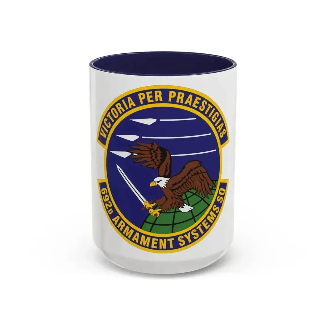 692d Armament Systems Squadron (U.S. Air Force) Accent Coffee Mug 15oz Navy - Go Mug Yourself