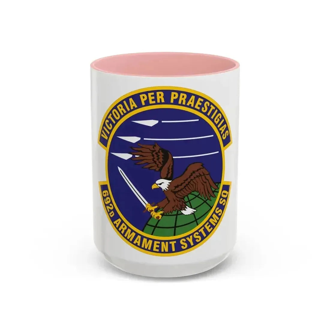 692d Armament Systems Squadron (U.S. Air Force) Accent Coffee Mug 15oz Pink - Go Mug Yourself