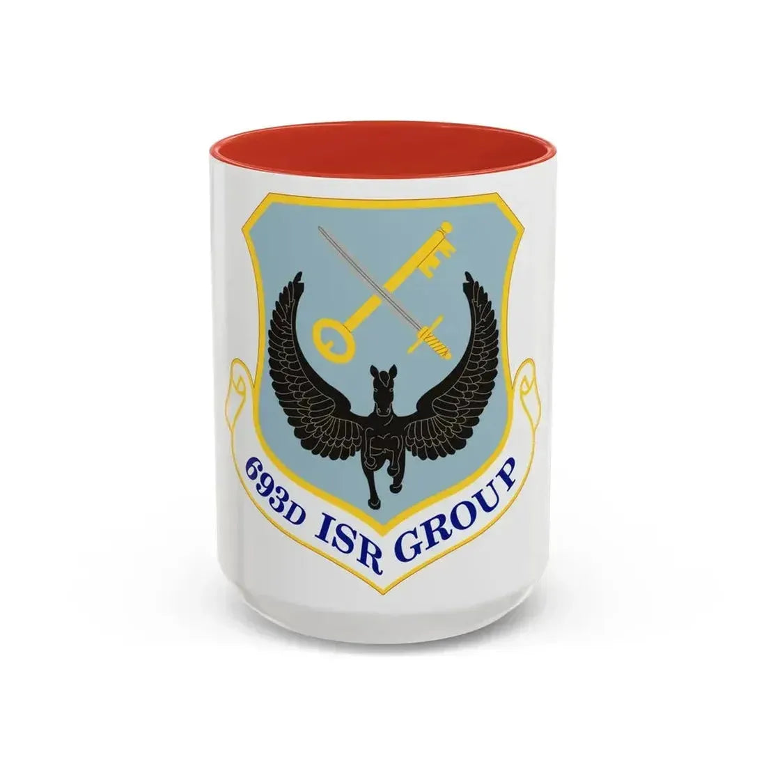 693 Intelligence Surveillance and Reconnaissance Group ACC (U.S. Air Force) Accent Coffee Mug 15oz Red - Go Mug Yourself