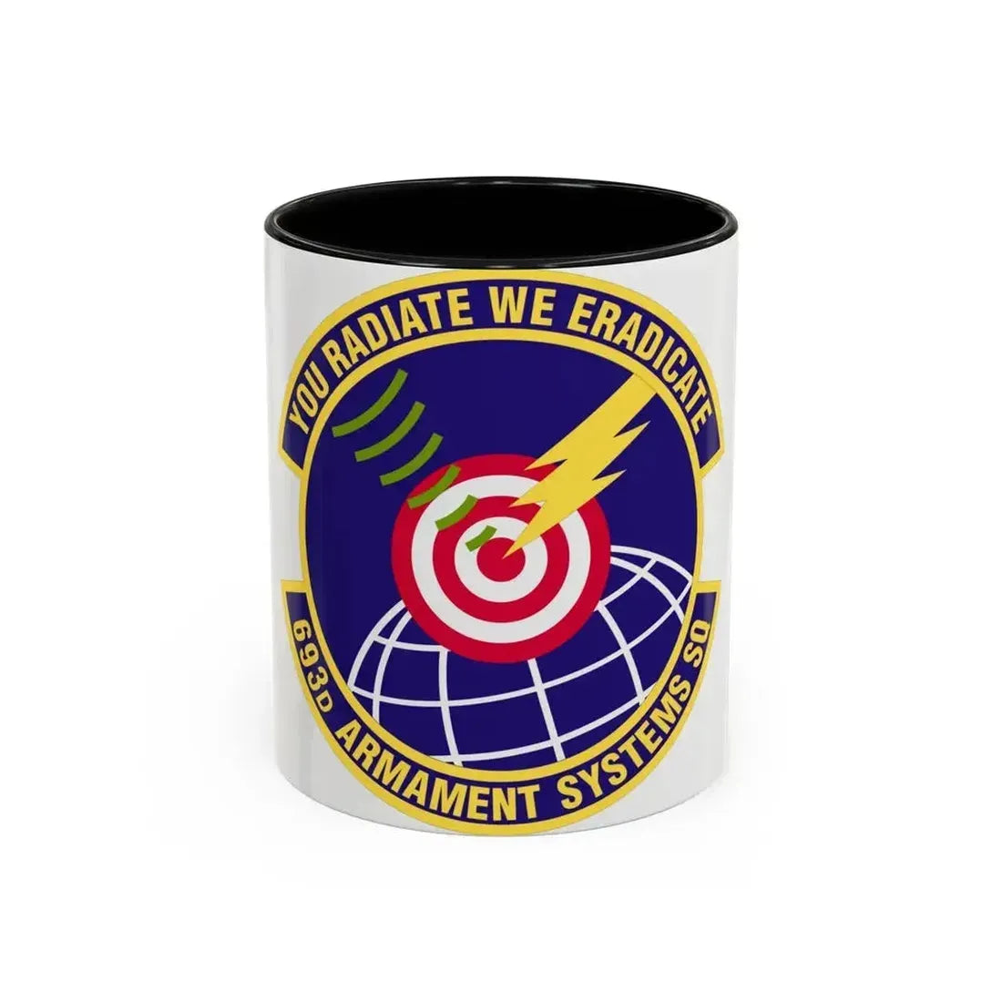 693d Armament Systems Squadron (U.S. Air Force) Accent Coffee Mug 11oz Black - Go Mug Yourself