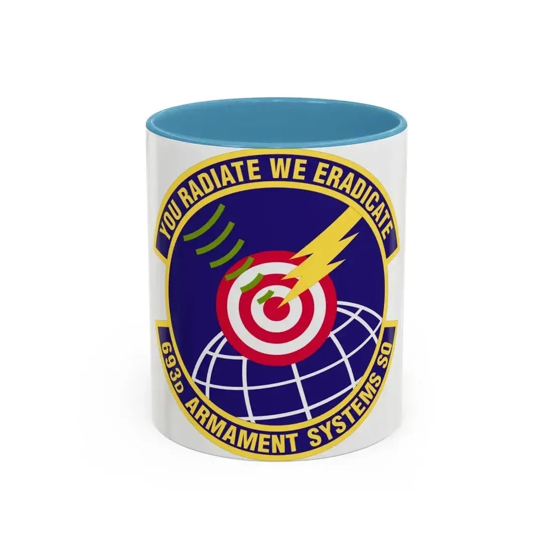 693d Armament Systems Squadron (U.S. Air Force) Accent Coffee Mug 11oz Light Blue - Go Mug Yourself