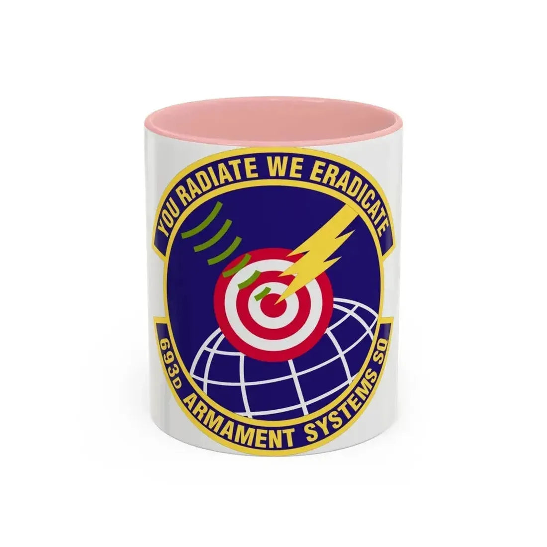 693d Armament Systems Squadron (U.S. Air Force) Accent Coffee Mug 11oz Pink - Go Mug Yourself