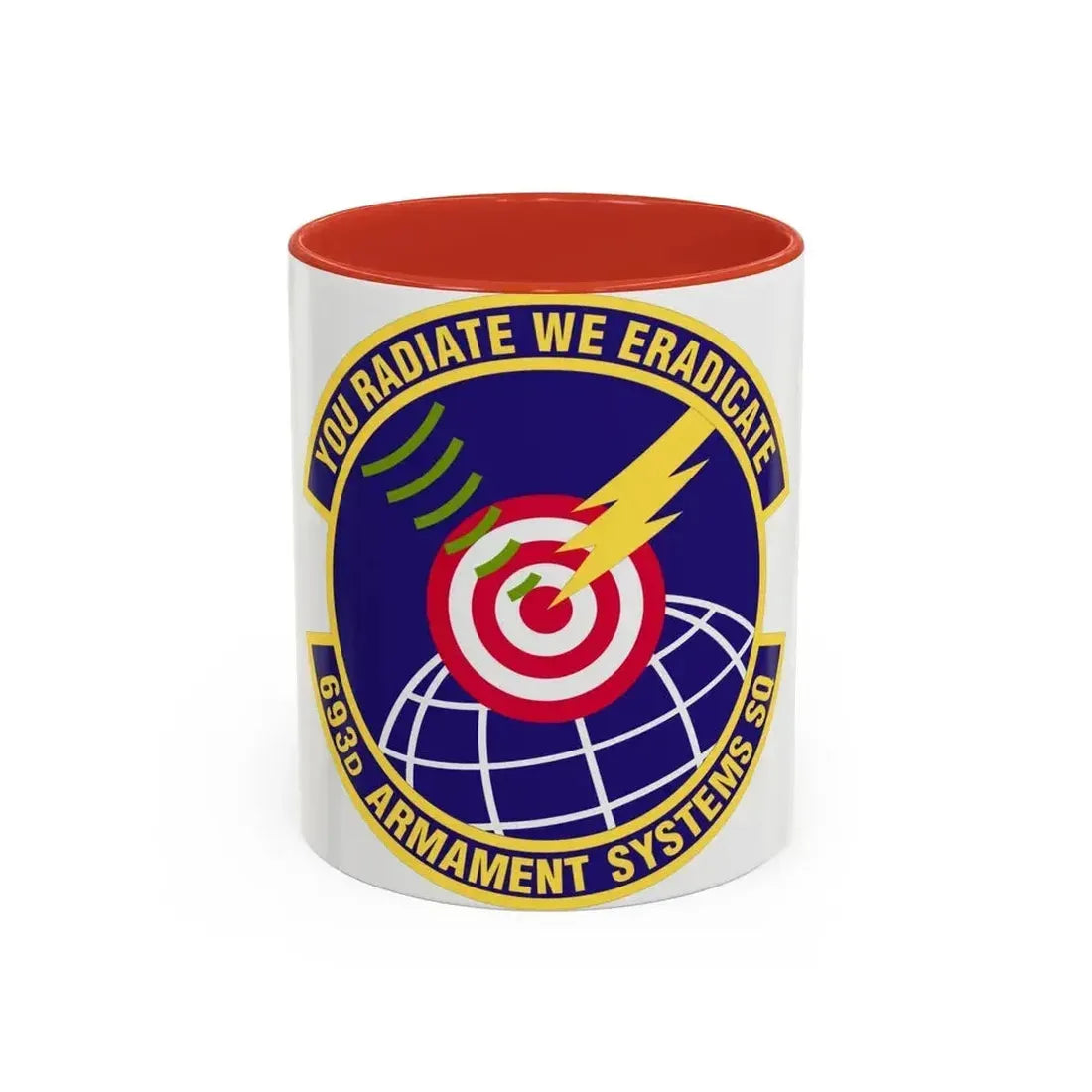 693d Armament Systems Squadron (U.S. Air Force) Accent Coffee Mug 11oz Red - Go Mug Yourself