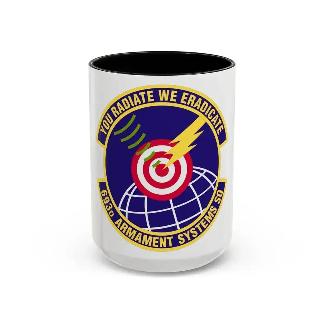 693d Armament Systems Squadron (U.S. Air Force) Accent Coffee Mug 15oz Black - Go Mug Yourself