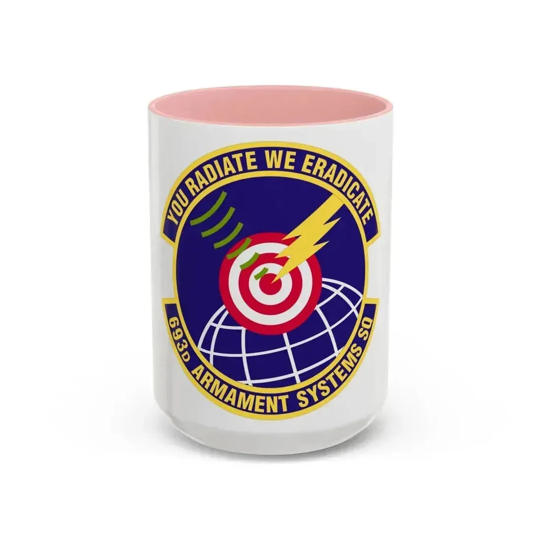 693d Armament Systems Squadron (U.S. Air Force) Accent Coffee Mug 15oz Pink - Go Mug Yourself