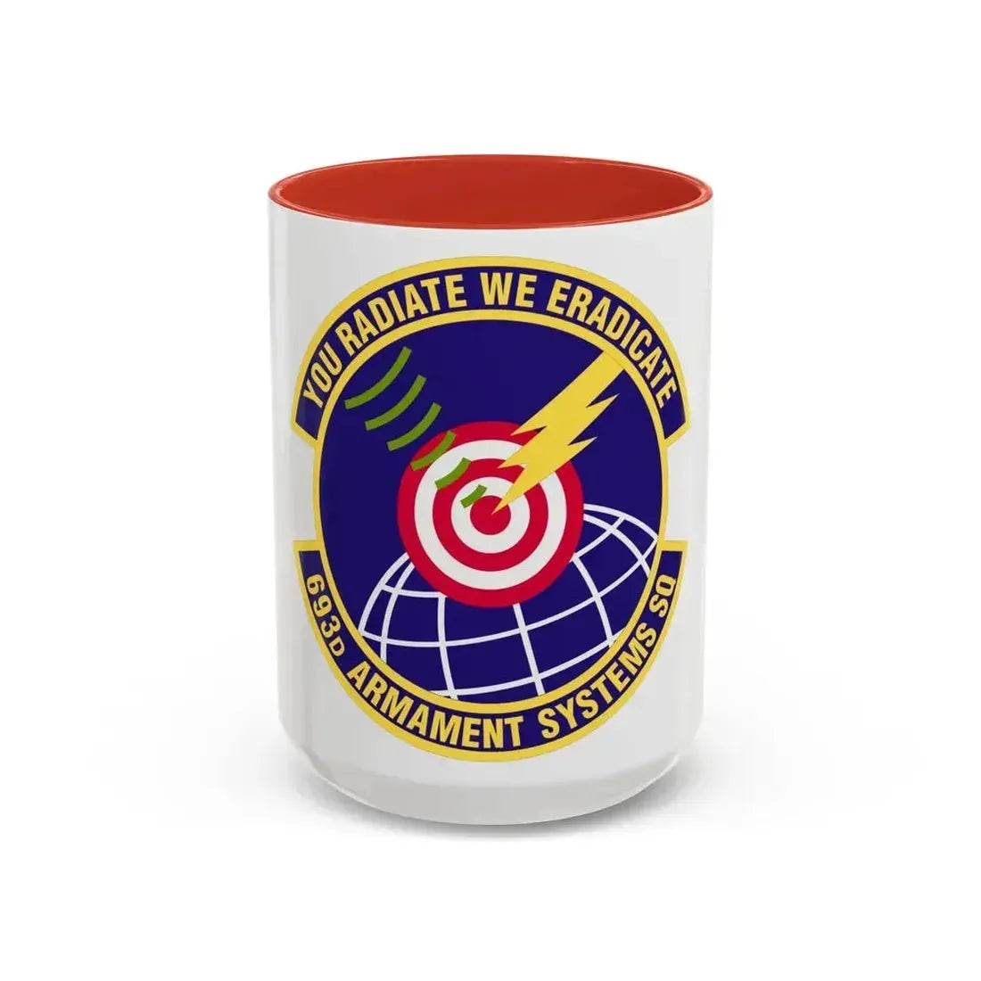693d Armament Systems Squadron (U.S. Air Force) Accent Coffee Mug 15oz Red - Go Mug Yourself
