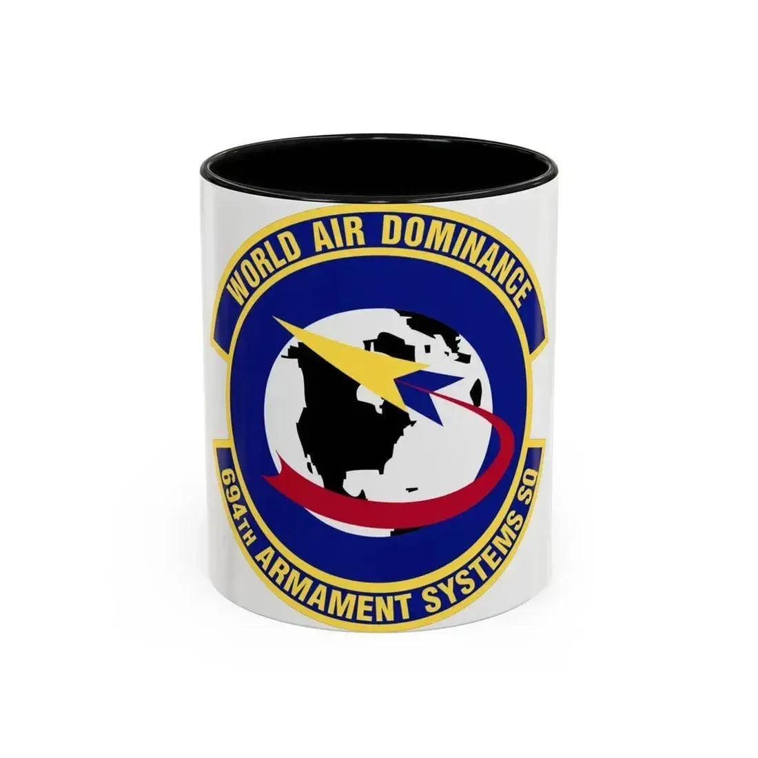 694th Armament Systems Squadron (U.S. Air Force) Accent Coffee Mug 11oz Black - Go Mug Yourself