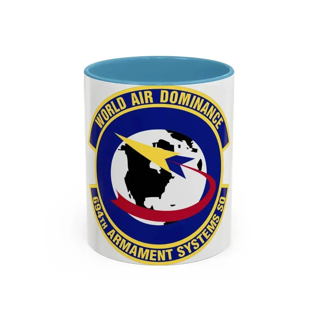 694th Armament Systems Squadron (U.S. Air Force) Accent Coffee Mug 11oz Light Blue - Go Mug Yourself