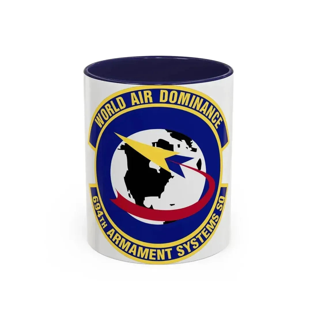 694th Armament Systems Squadron (U.S. Air Force) Accent Coffee Mug 11oz Navy - Go Mug Yourself