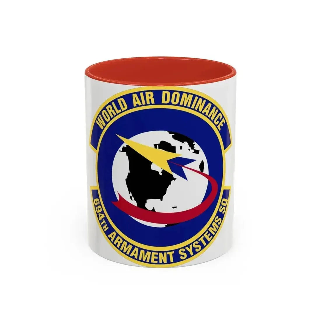 694th Armament Systems Squadron (U.S. Air Force) Accent Coffee Mug 11oz Red - Go Mug Yourself