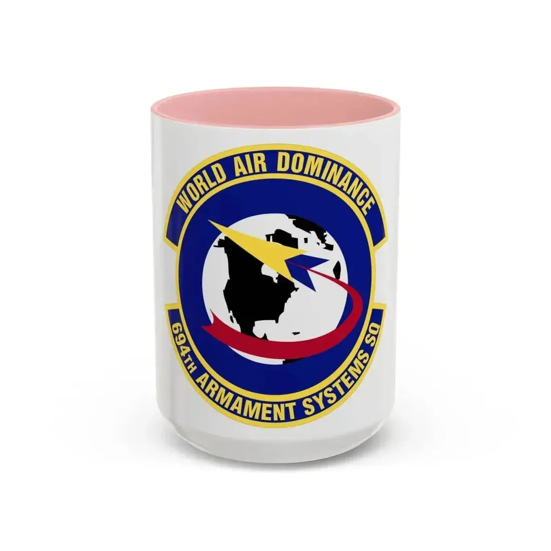 694th Armament Systems Squadron (U.S. Air Force) Accent Coffee Mug 15oz Pink - Go Mug Yourself