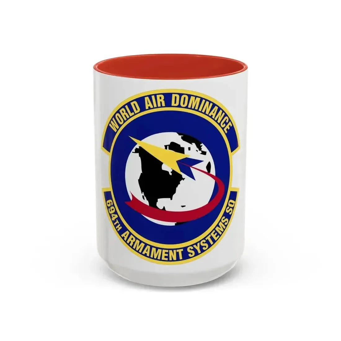694th Armament Systems Squadron (U.S. Air Force) Accent Coffee Mug 15oz Red - Go Mug Yourself