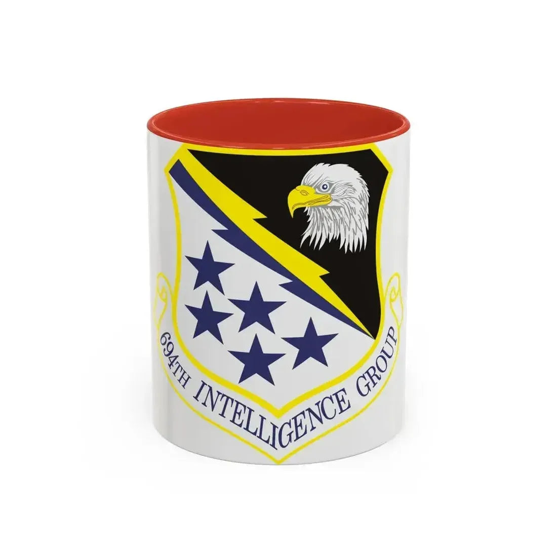 694th Intelligence Group (U.S. Air Force) Accent Coffee Mug 11oz Red - Go Mug Yourself