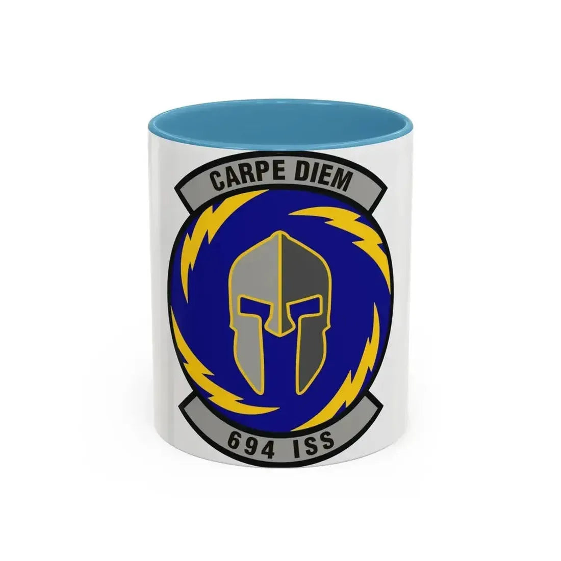 694th Intelligence Support Squadron (U.S. Air Force) Accent Coffee Mug 11oz Light Blue - Go Mug Yourself