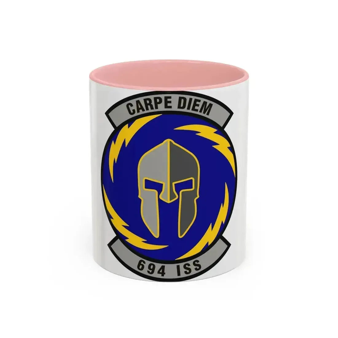 694th Intelligence Support Squadron (U.S. Air Force) Accent Coffee Mug 11oz Pink - Go Mug Yourself