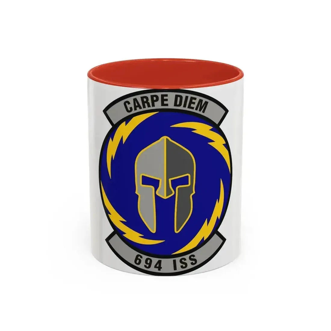 694th Intelligence Support Squadron (U.S. Air Force) Accent Coffee Mug 11oz Red - Go Mug Yourself