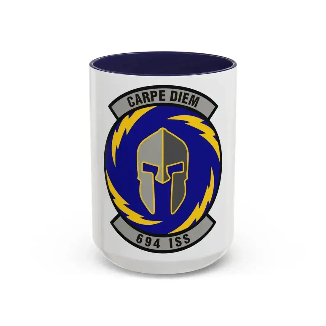 694th Intelligence Support Squadron (U.S. Air Force) Accent Coffee Mug 15oz Navy - Go Mug Yourself