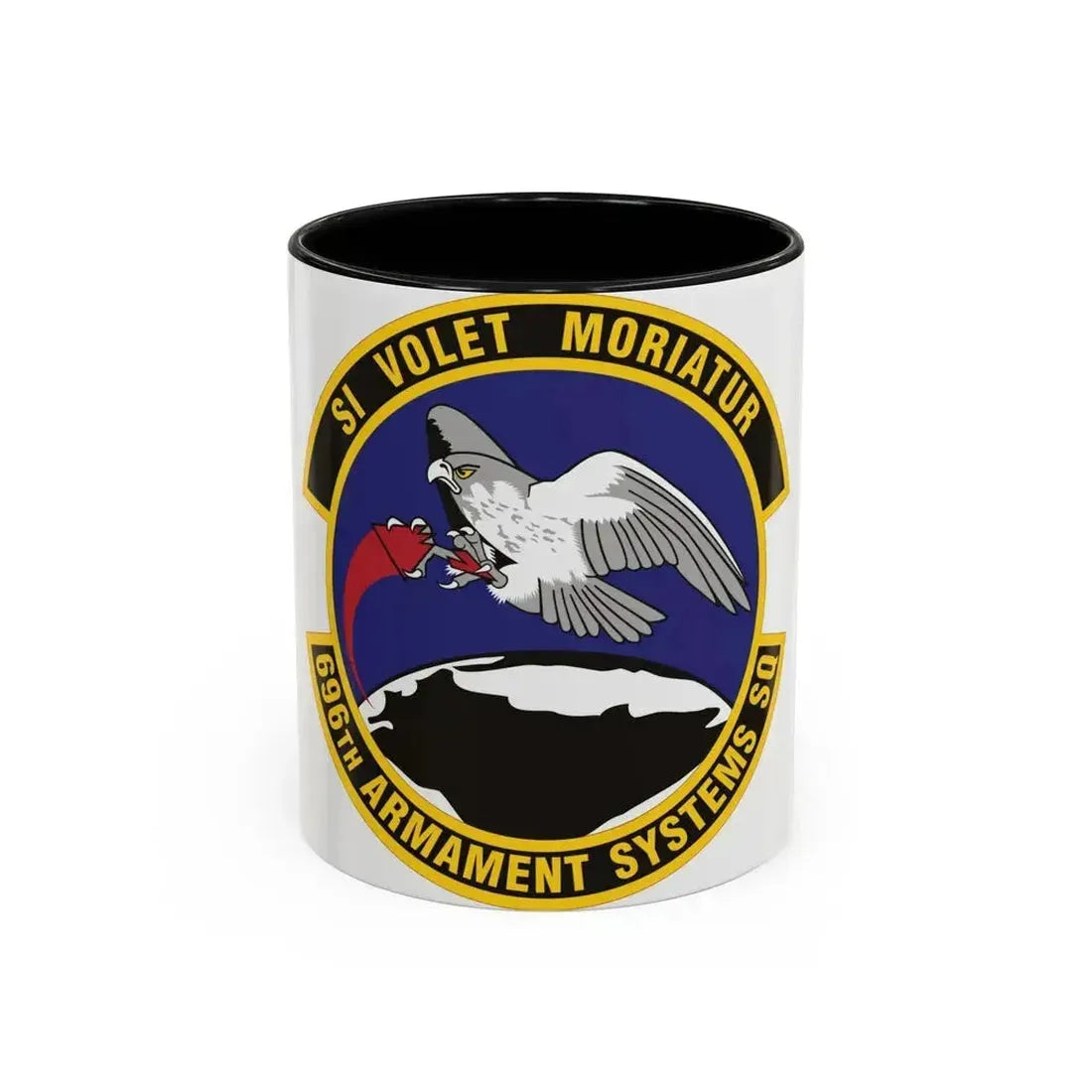 696th Armament Systems Squadron (U.S. Air Force) Accent Coffee Mug 11oz Black - Go Mug Yourself