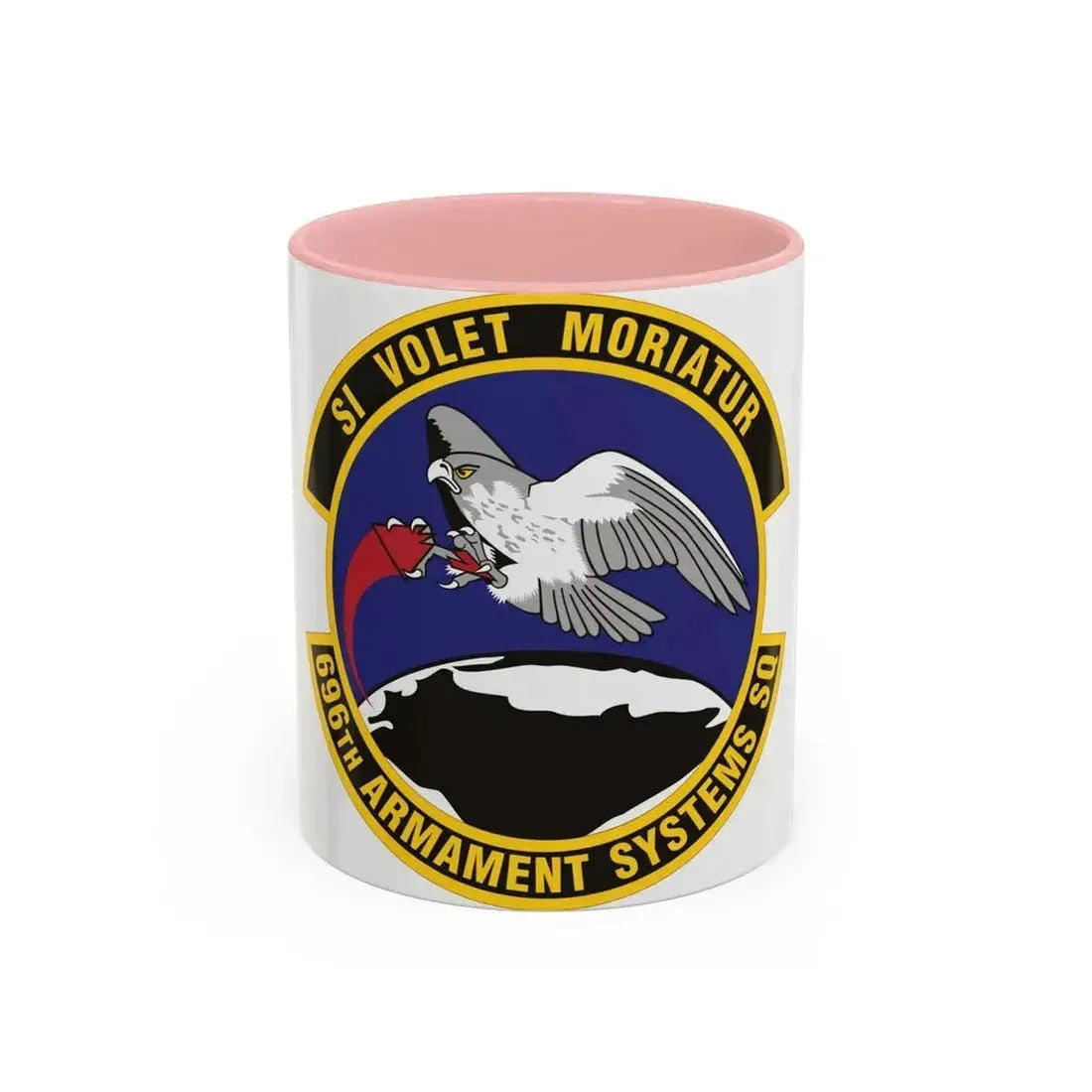 696th Armament Systems Squadron (U.S. Air Force) Accent Coffee Mug 11oz Pink - Go Mug Yourself