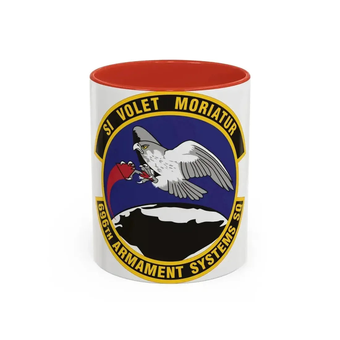 696th Armament Systems Squadron (U.S. Air Force) Accent Coffee Mug 11oz Red - Go Mug Yourself