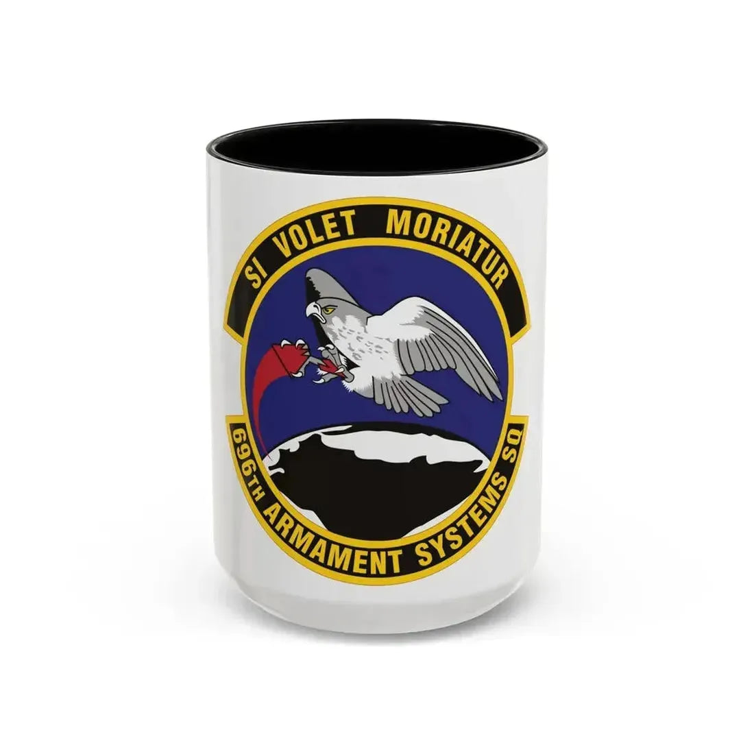 696th Armament Systems Squadron (U.S. Air Force) Accent Coffee Mug 15oz Black - Go Mug Yourself