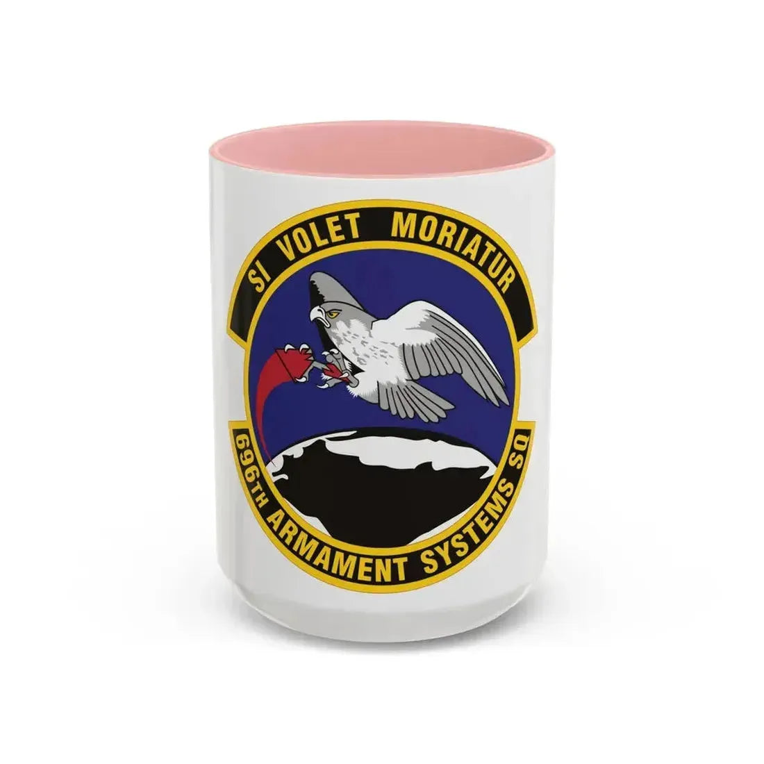 696th Armament Systems Squadron (U.S. Air Force) Accent Coffee Mug 15oz Pink - Go Mug Yourself