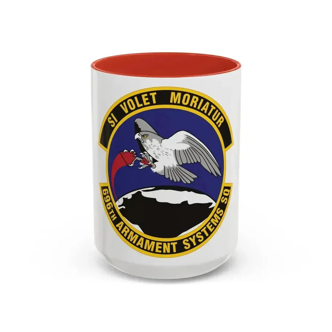 696th Armament Systems Squadron (U.S. Air Force) Accent Coffee Mug 15oz Red - Go Mug Yourself