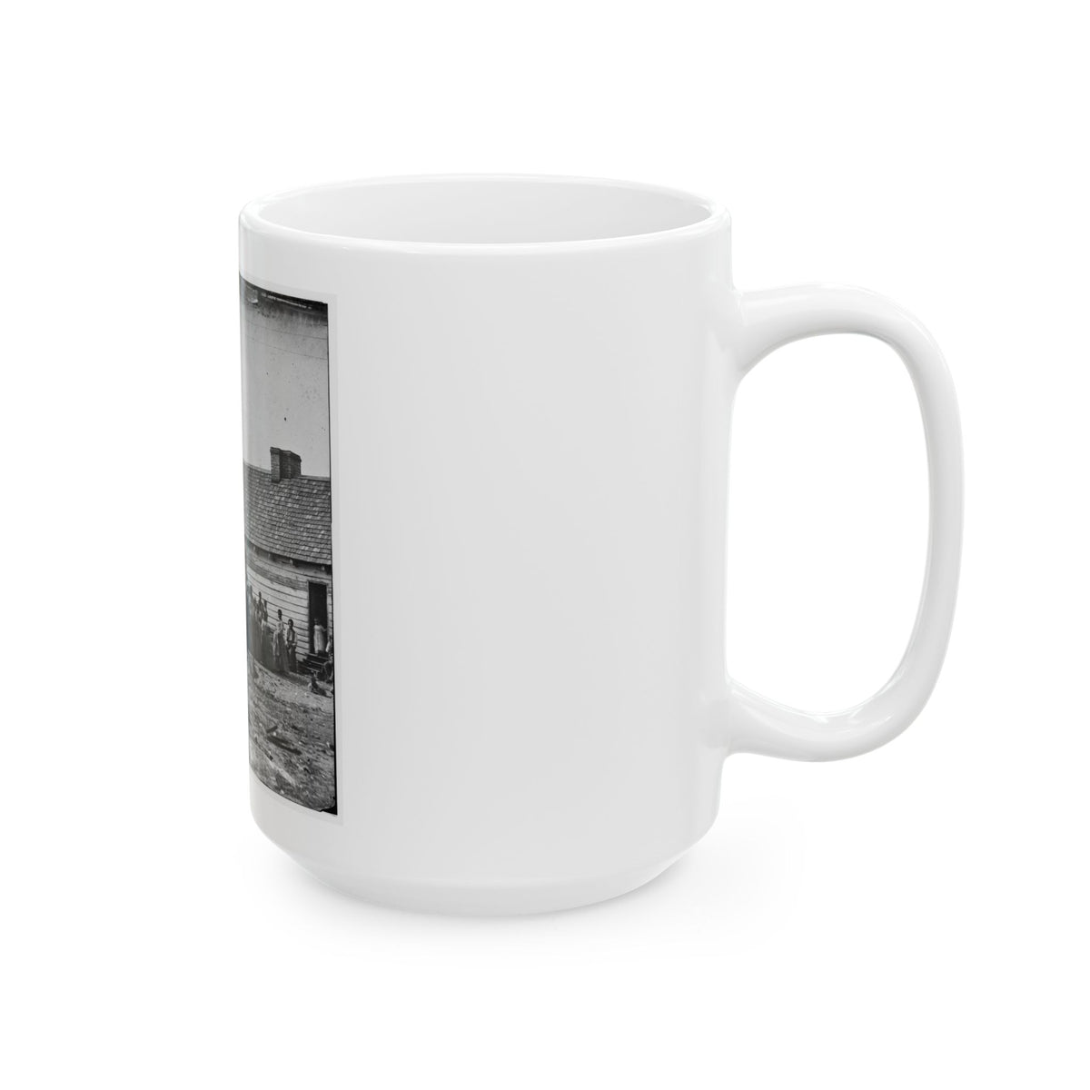 Beaufort, South Carolina. Group Of Negroes On J.J. Smith's Plantation (U.S. Civil War) White Coffee Mug