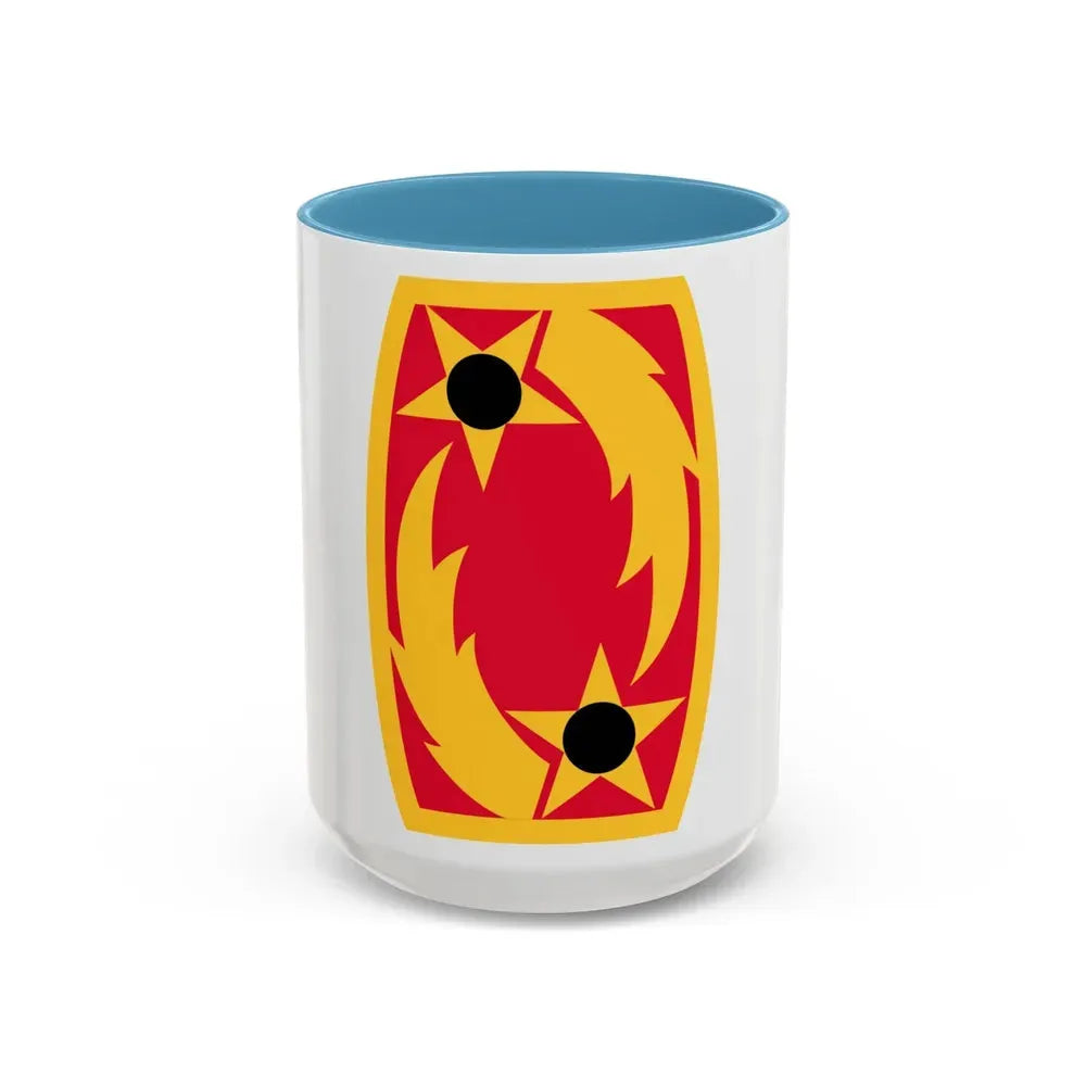 69th Air Defense Artillery Brigade (U.S. Army) Accent Coffee Mug 15oz Light Blue - Go Mug Yourself