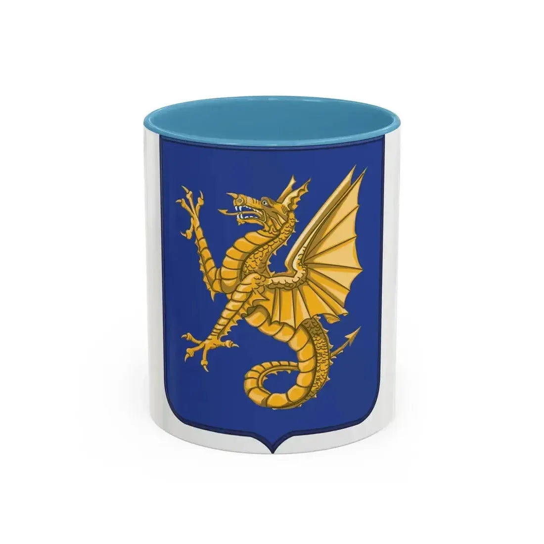 69th Infantry Regiment 2 (U.S. Army) Accent Coffee Mug 11oz Light Blue - Go Mug Yourself