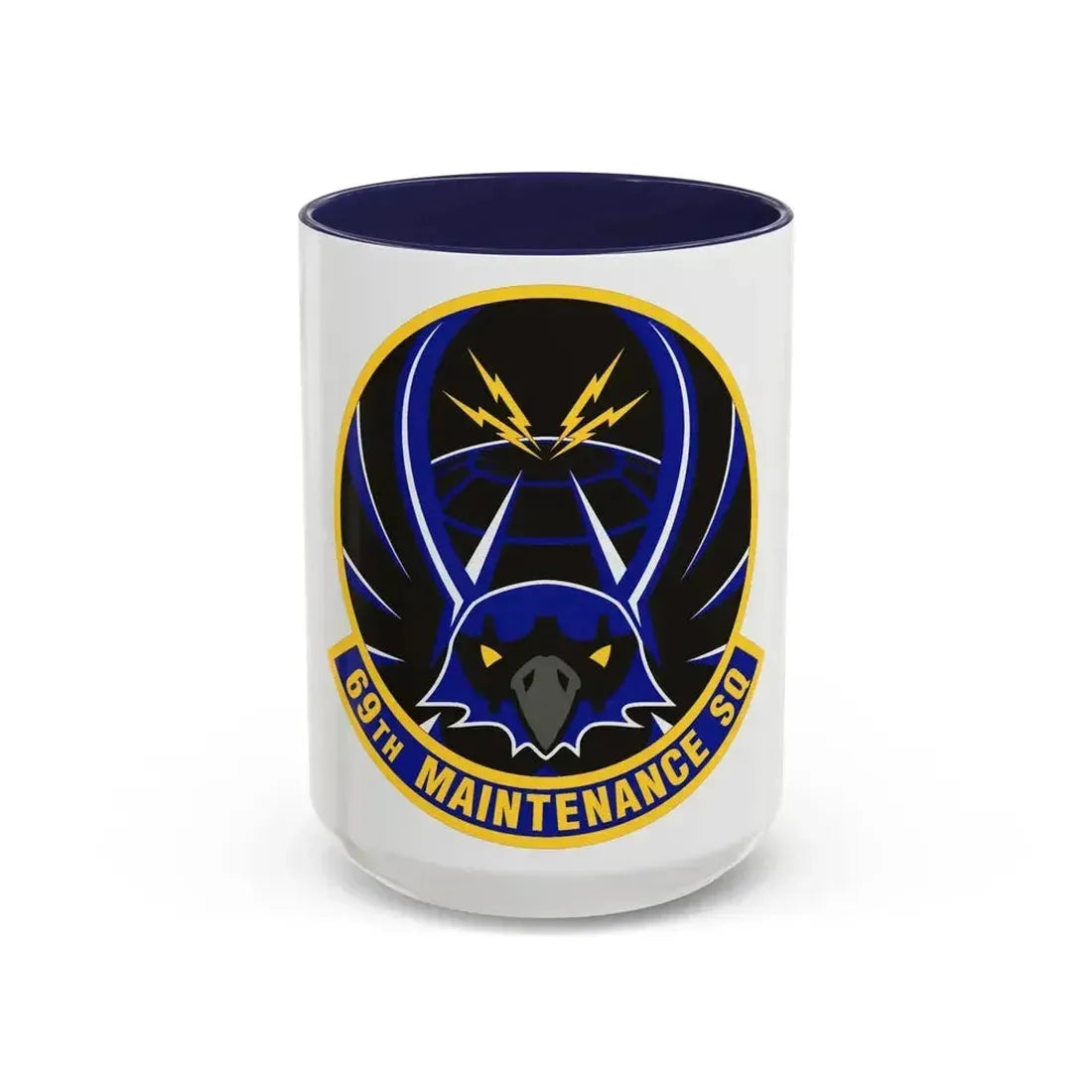 69th Maintenance Squadron (U.S. Air Force) Accent Coffee Mug 15oz Navy - Go Mug Yourself