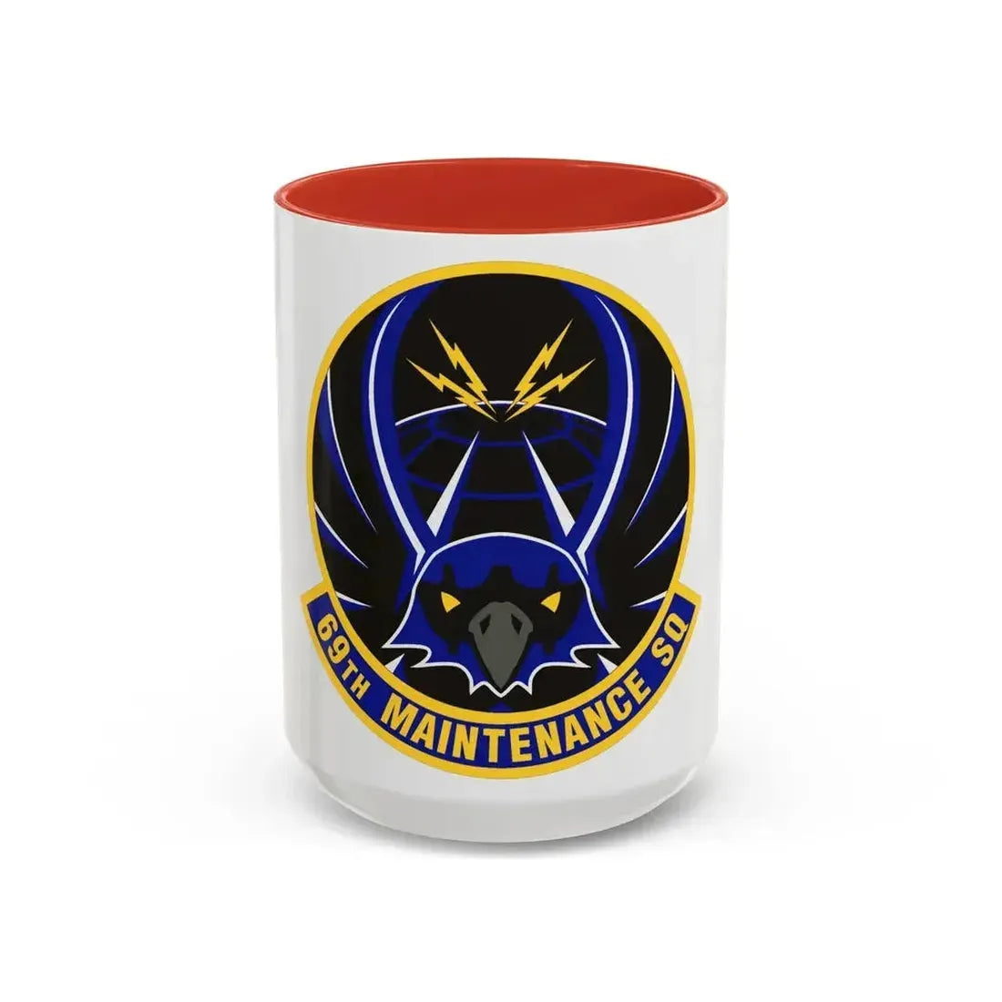69th Maintenance Squadron (U.S. Air Force) Accent Coffee Mug 15oz Red - Go Mug Yourself