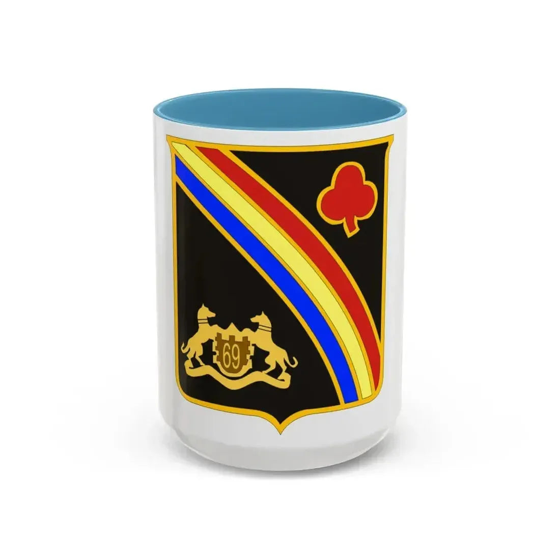 69th New York Infantry Regiment (U.S. Army) Accent Coffee Mug 15oz Light Blue - Go Mug Yourself
