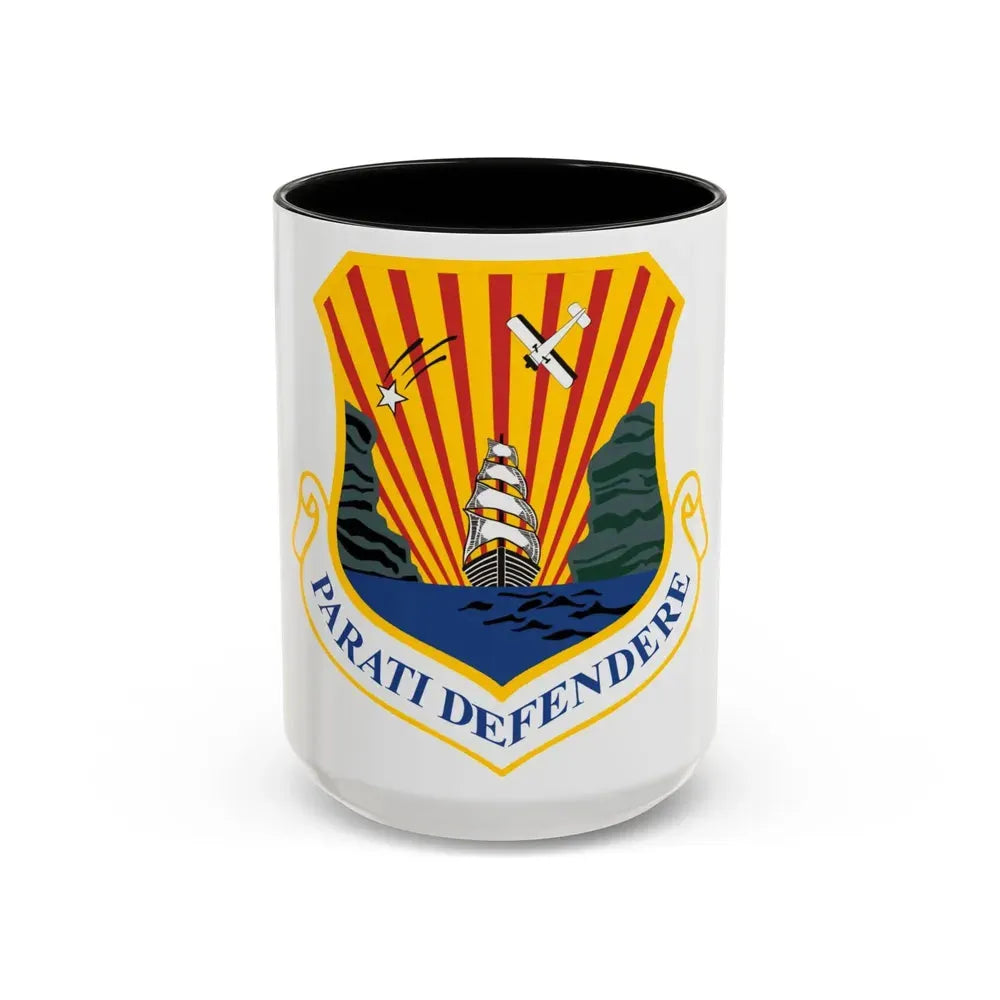 6th Air Mobility Wing (U.S. Air Force) Accent Coffee Mug 15oz Black - Go Mug Yourself