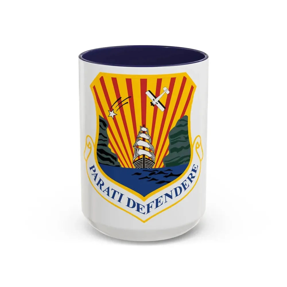 6th Air Mobility Wing (U.S. Air Force) Accent Coffee Mug 15oz Navy - Go Mug Yourself