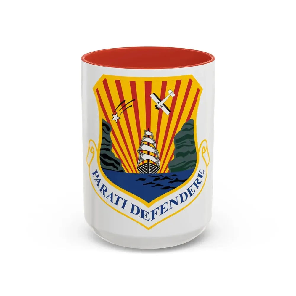 6th Air Mobility Wing (U.S. Air Force) Accent Coffee Mug 15oz Red - Go Mug Yourself